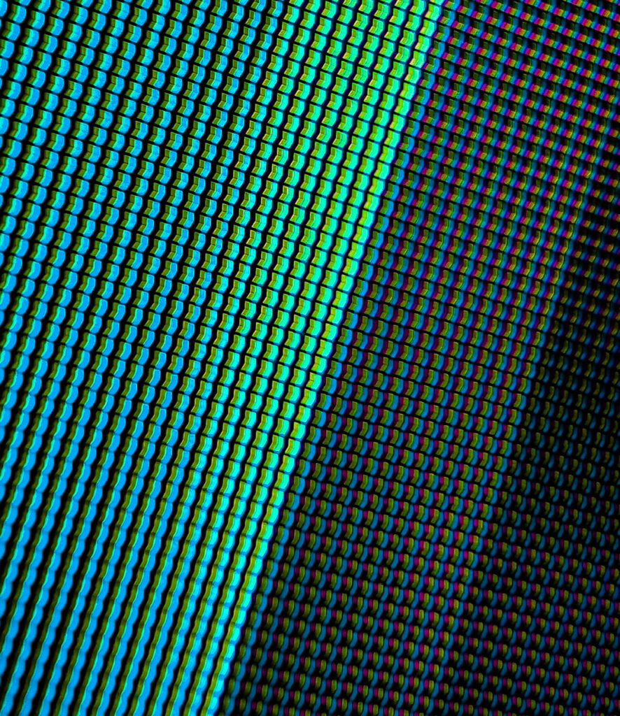 Close up image of screen pixels